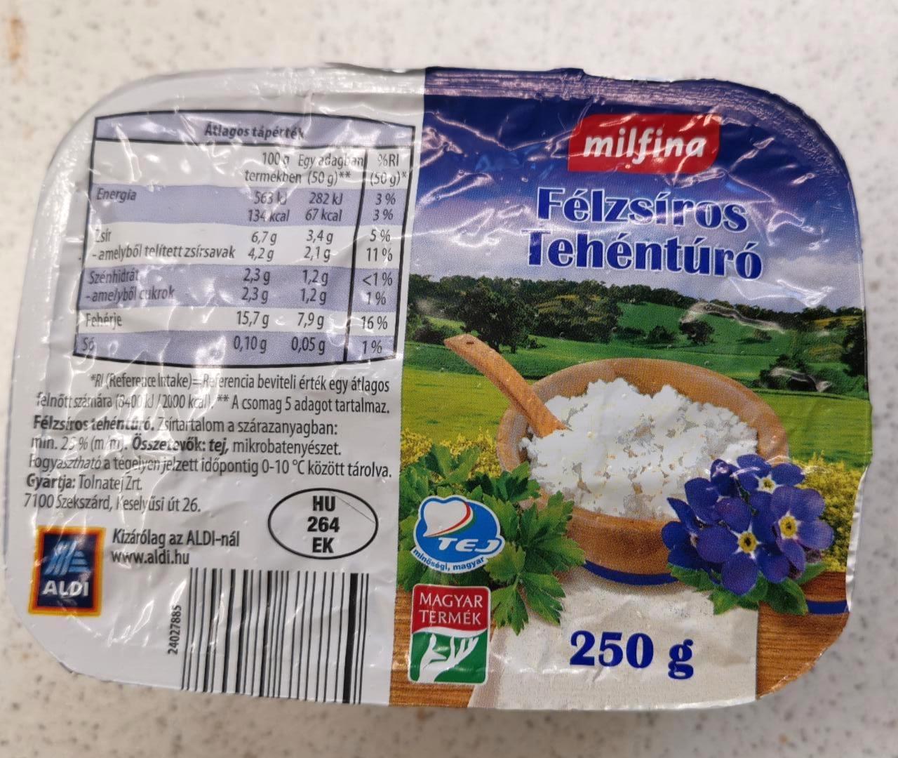 Képek - Félzsíros tehéntúró Milfina