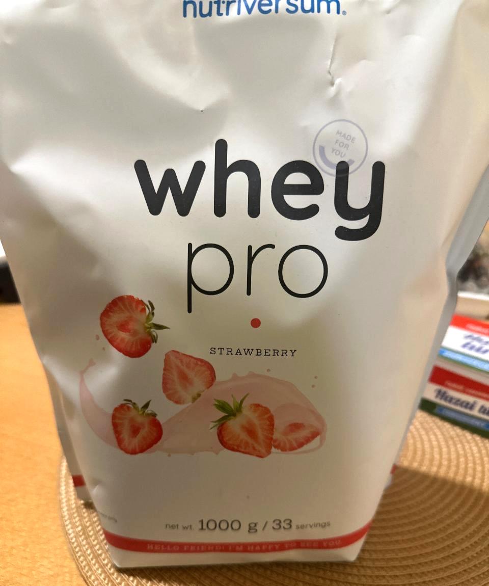 Képek - Whey pro Strawberry Nutriversum