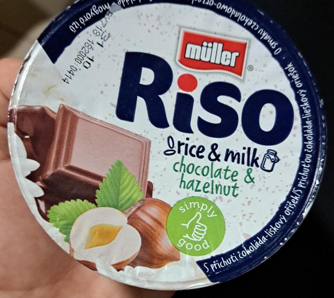 Képek - Riso csokoládé-mogyoró ízű tejberizs Müller