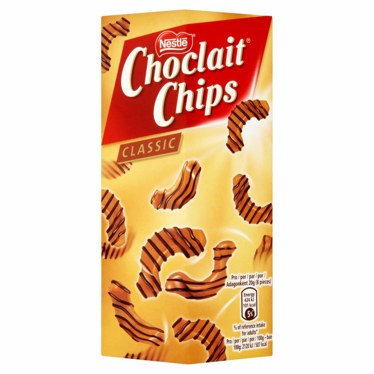 Képek - Nestlé Choclait Chips gabonapehely tejcsokoládéval mártva 125 g