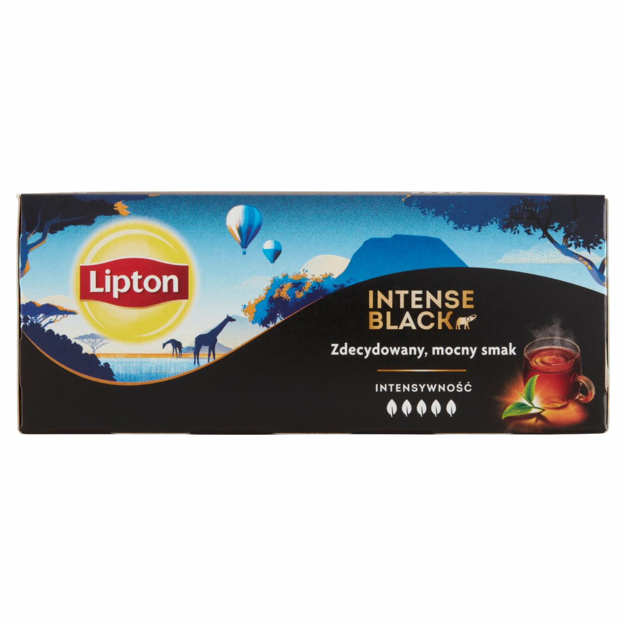 Képek - Lipton Intense Black fekete tea 25 teafilter 57,5 g