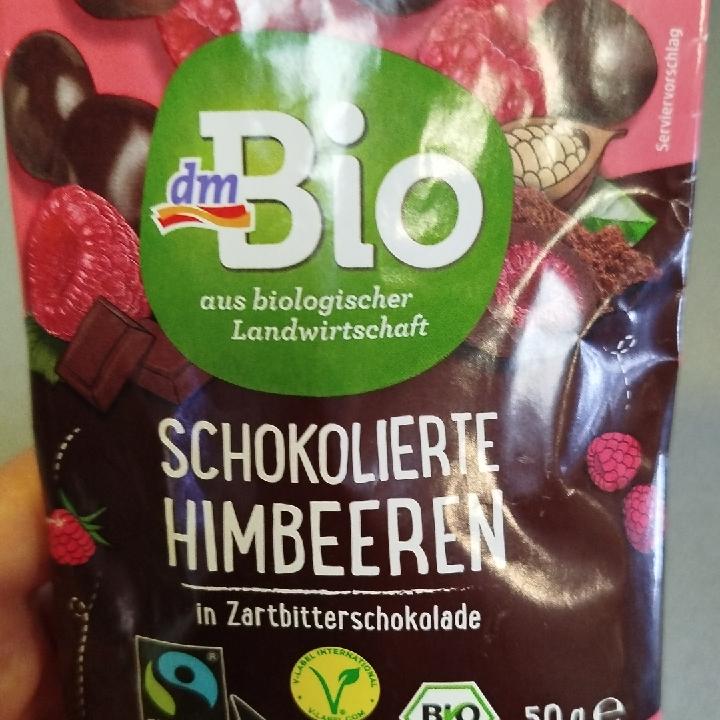 Képek - Schokolierte himbeeren in zartbitterschokolade dmBio