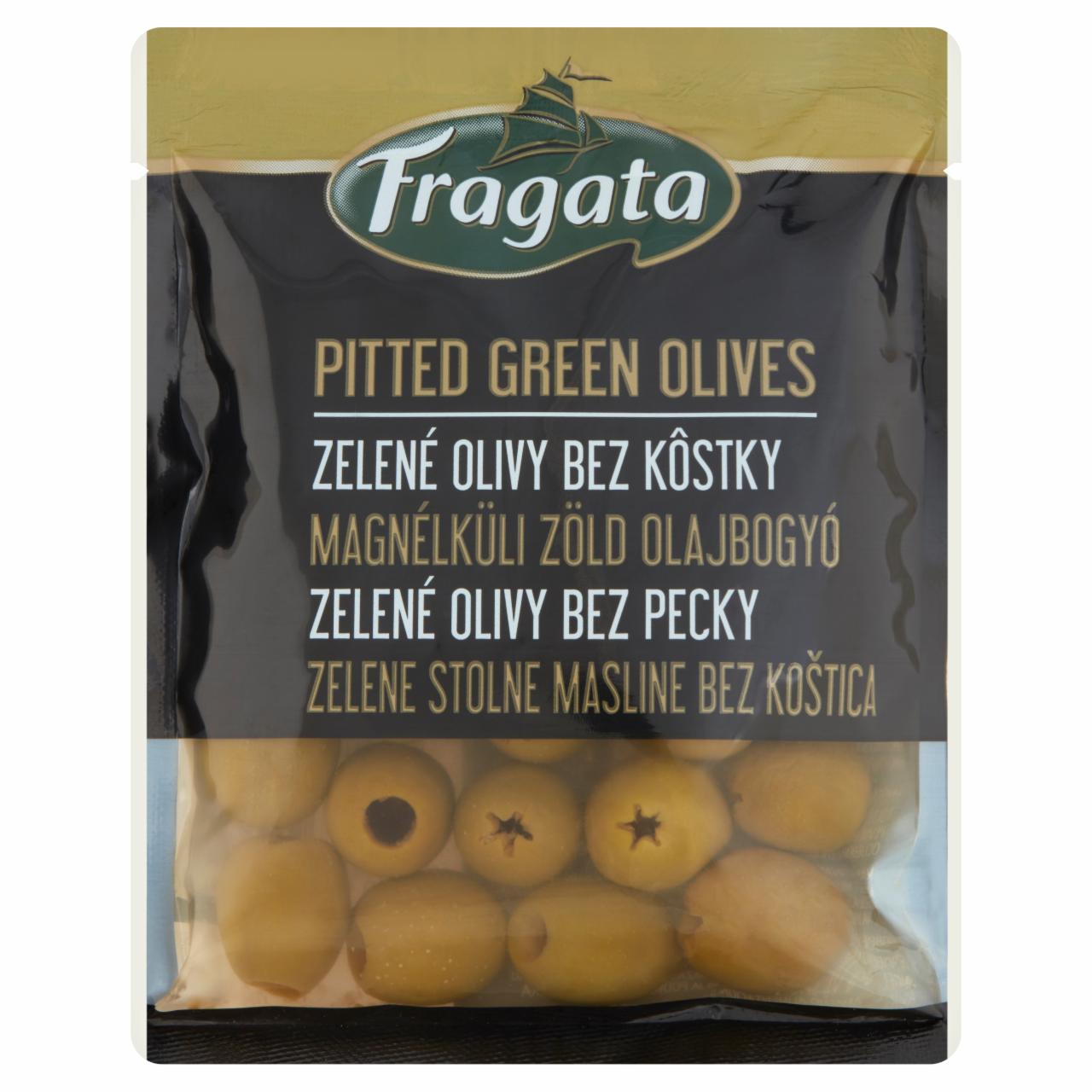 Képek - Fragata magnélküli zöld olajbogyó sós lében 160 g