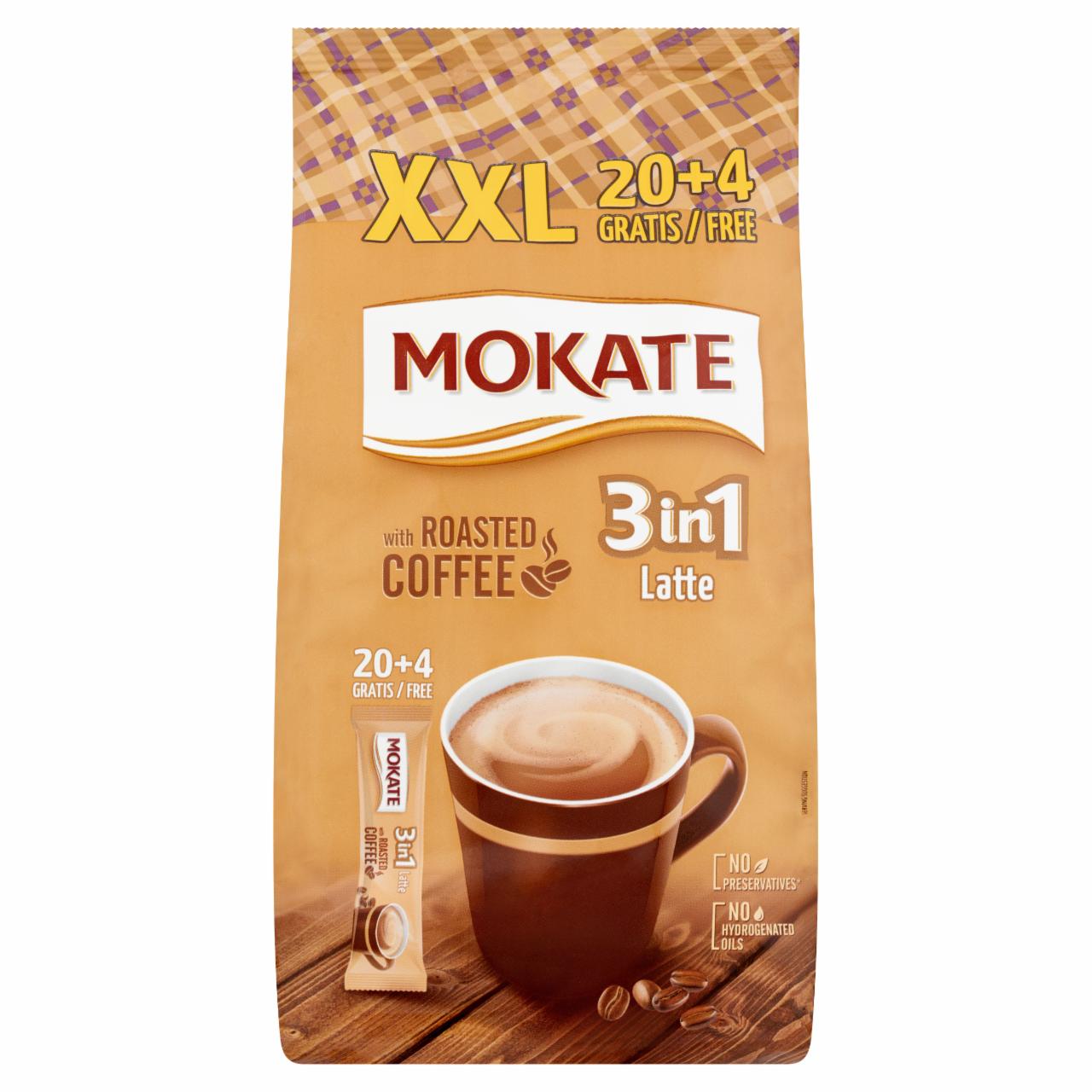 Képek - Mokate 3in1 Latte azonnal oldódó kávéspecialitás 24 x 15 g (360 g)