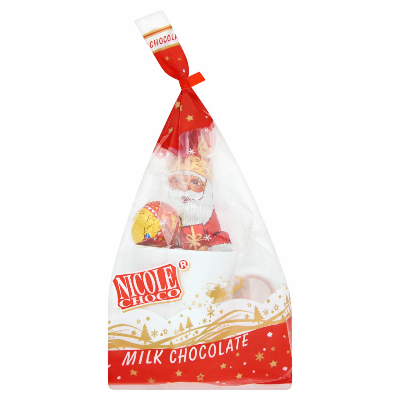 Képek - Nicole Choco tejcsokoládé Mikulás csomag bögrével 128 g