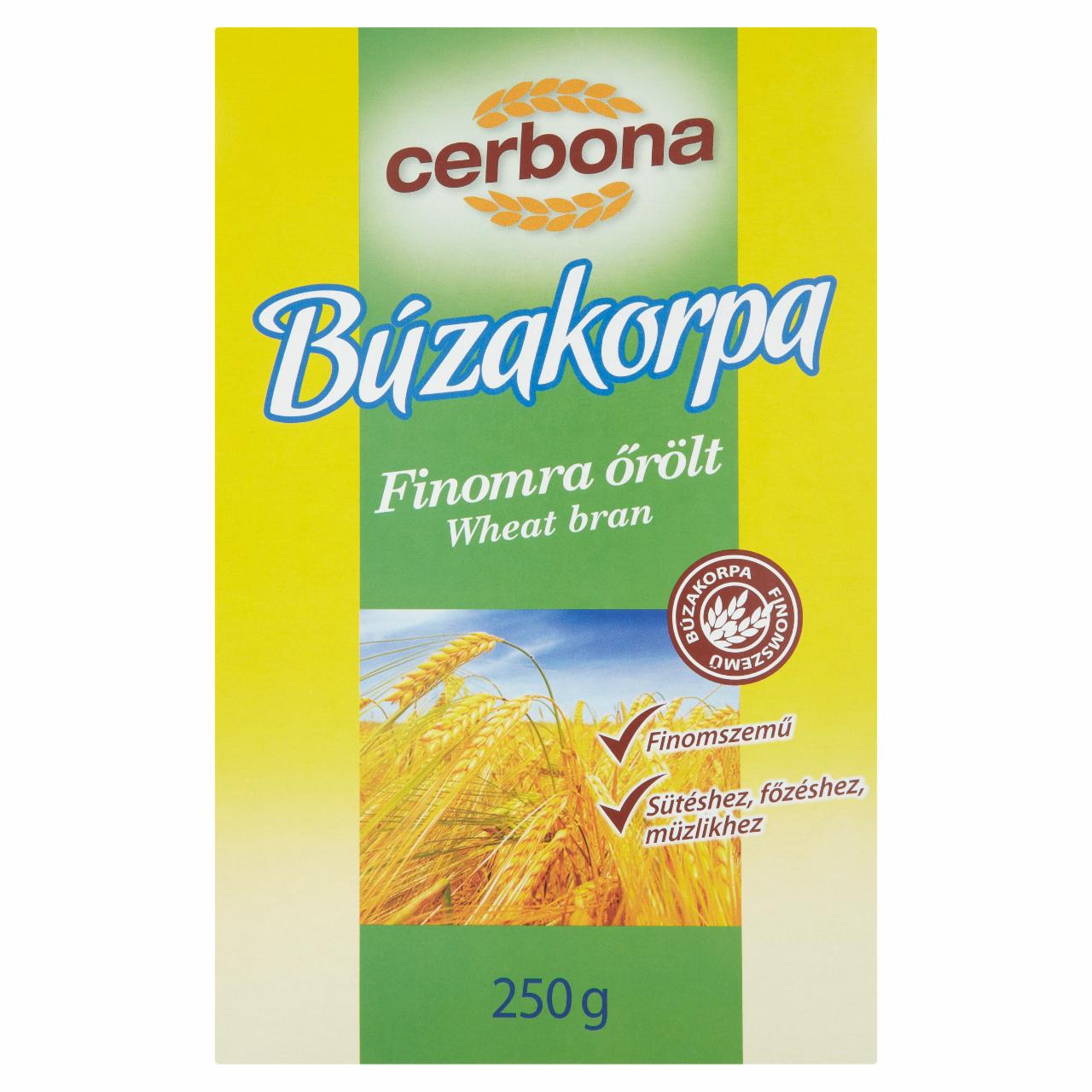 Képek - Cerbona finomra őrölt búzakorpa 250 g