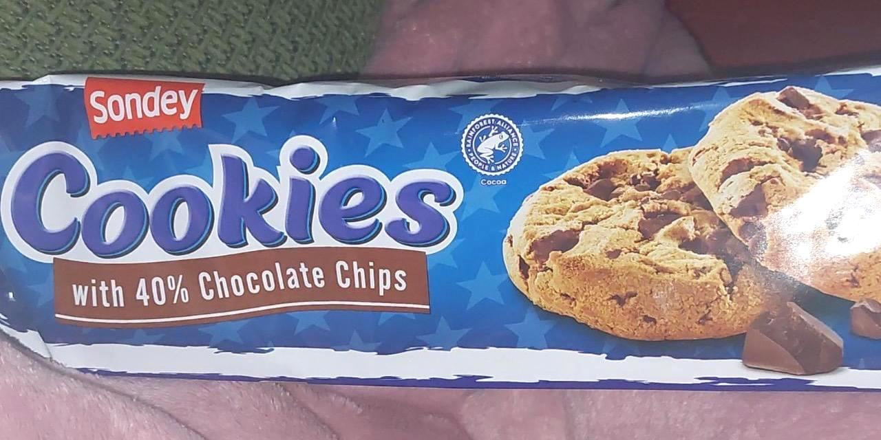 Képek - Cookies with 40% chocolate chips Sondey