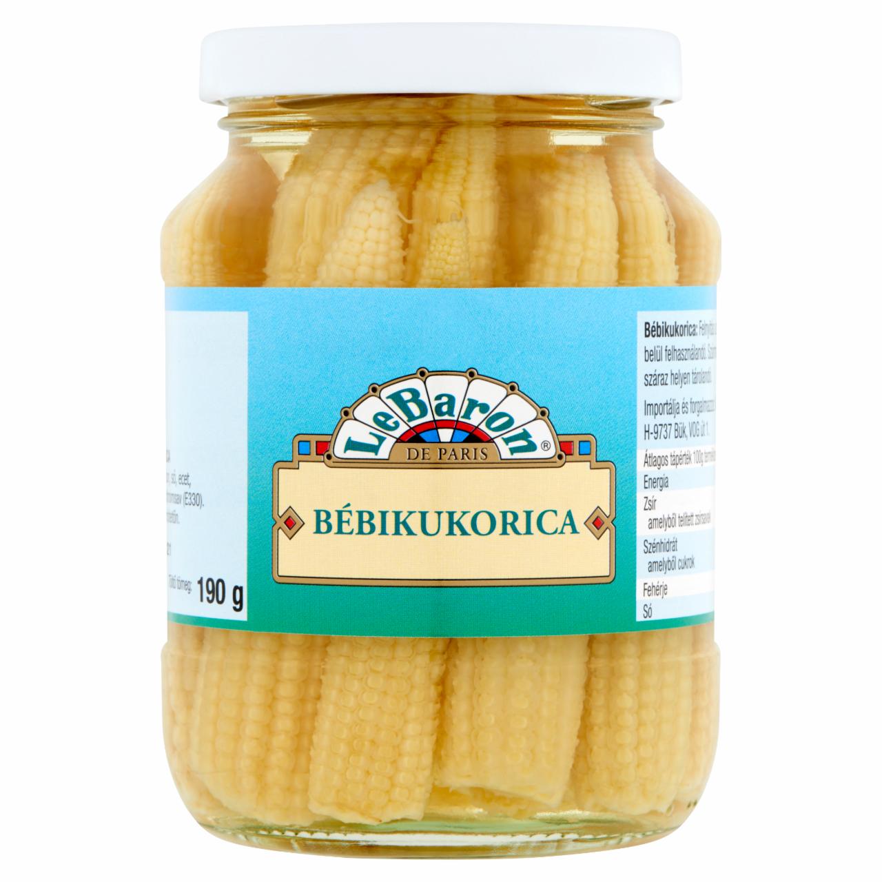 Képek - Le Baron bébikukorica 350 g