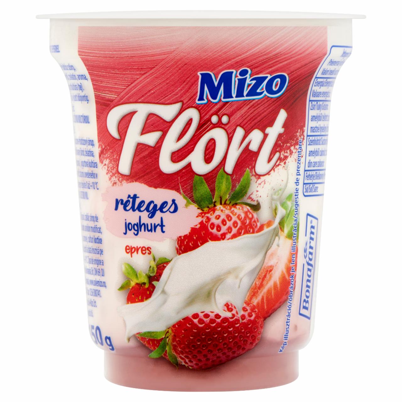 Képek - Flört epres réteges joghurt Mizo