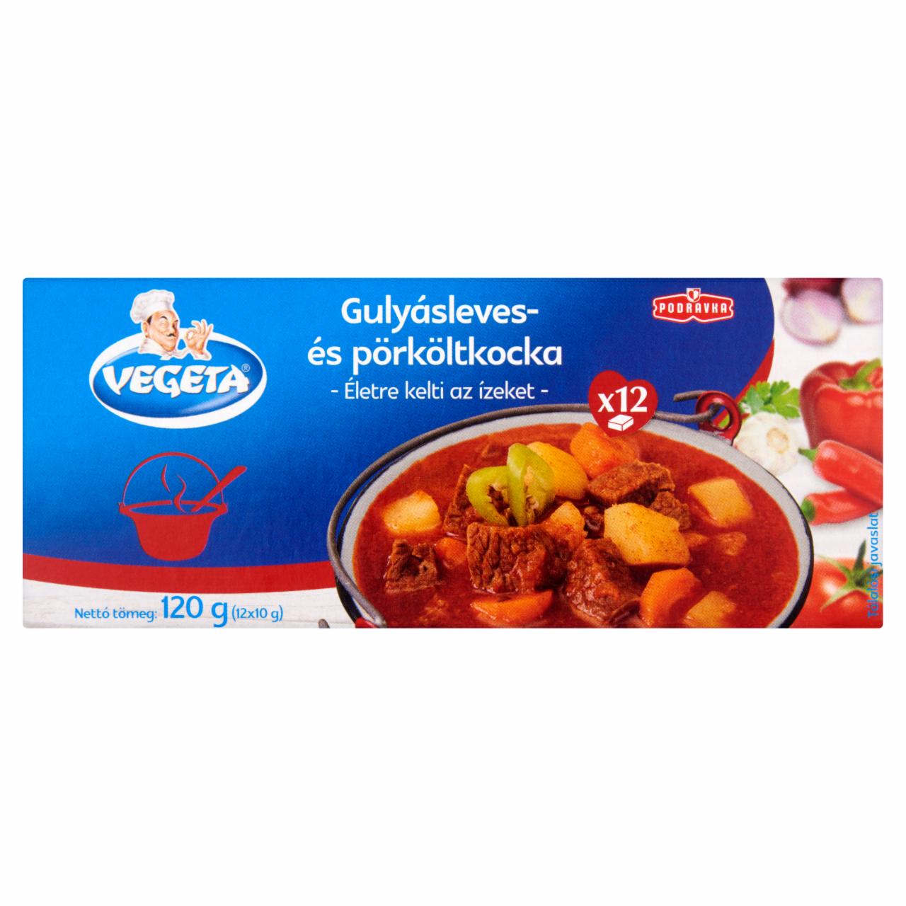 Képek - Vegeta pörkölt- és gulyáskocka 12 x 10 g (120 g)