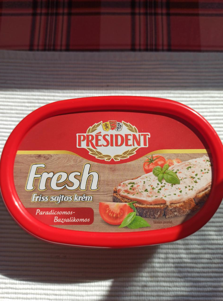 Képek - Président Fresh paradicsomos-bazsalikomos friss sajtos krém 125 g
