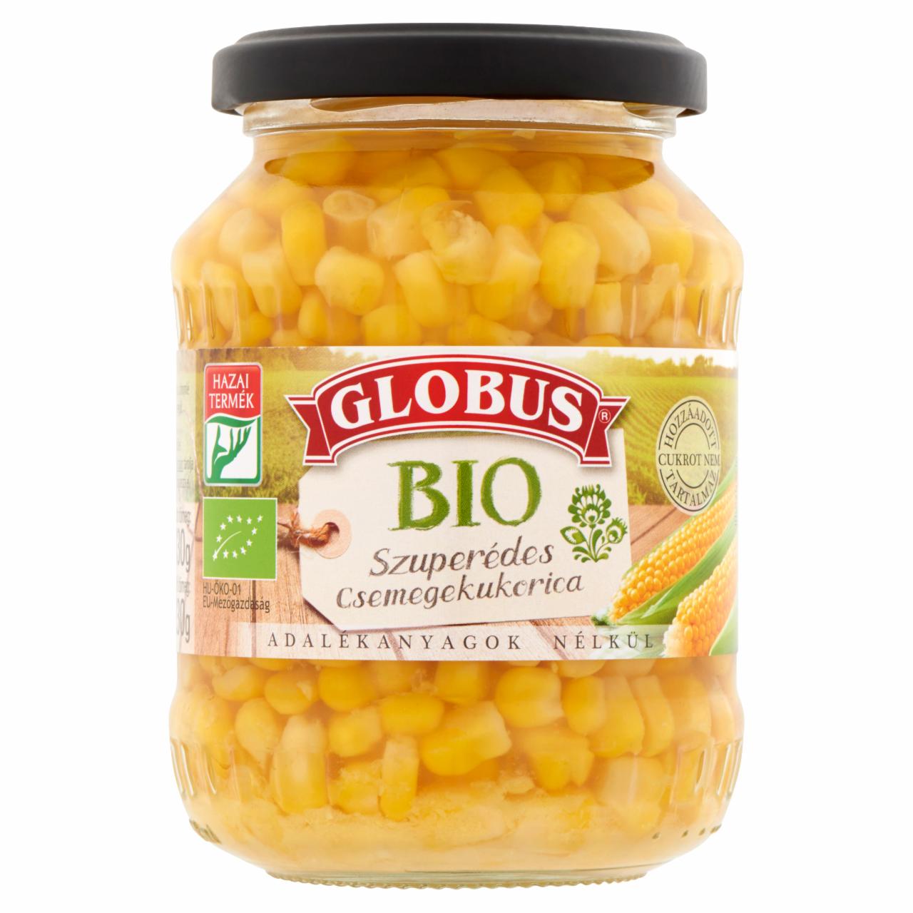 Képek - Globus BIO morzsolt szuperédes csemegekukorica 330 g