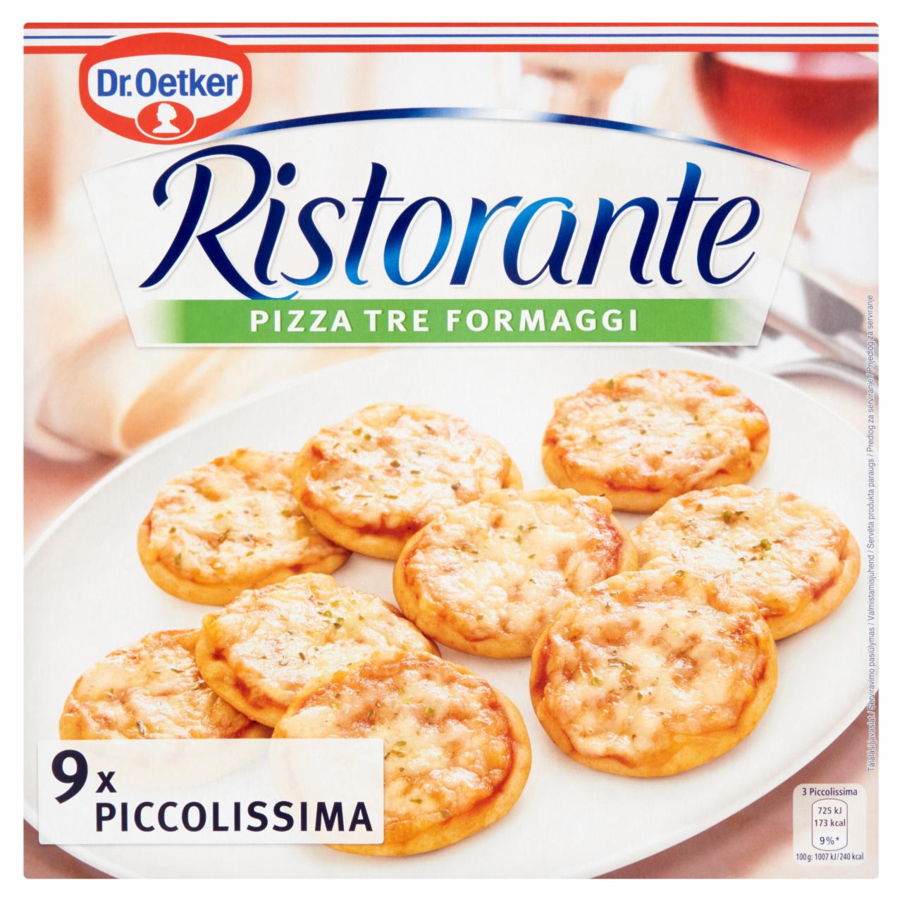 Képek - Dr. Oetker Ristorante Pizza Tre Formaggi gyorsfagyasztott mini pizza 216 g