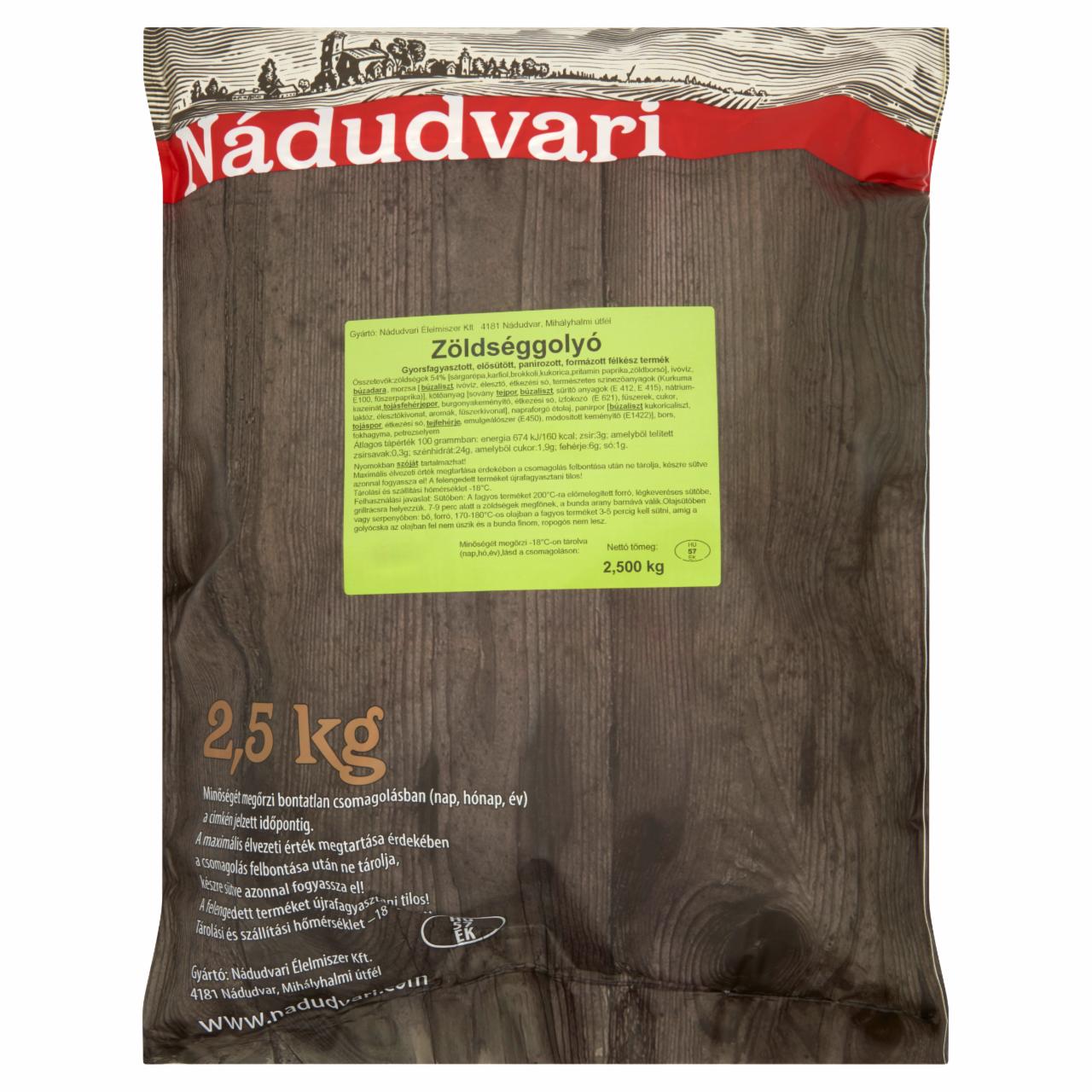 Képek - Nádudvari gyorsfagyasztott, panírozott zöldséggolyó 2,5 kg