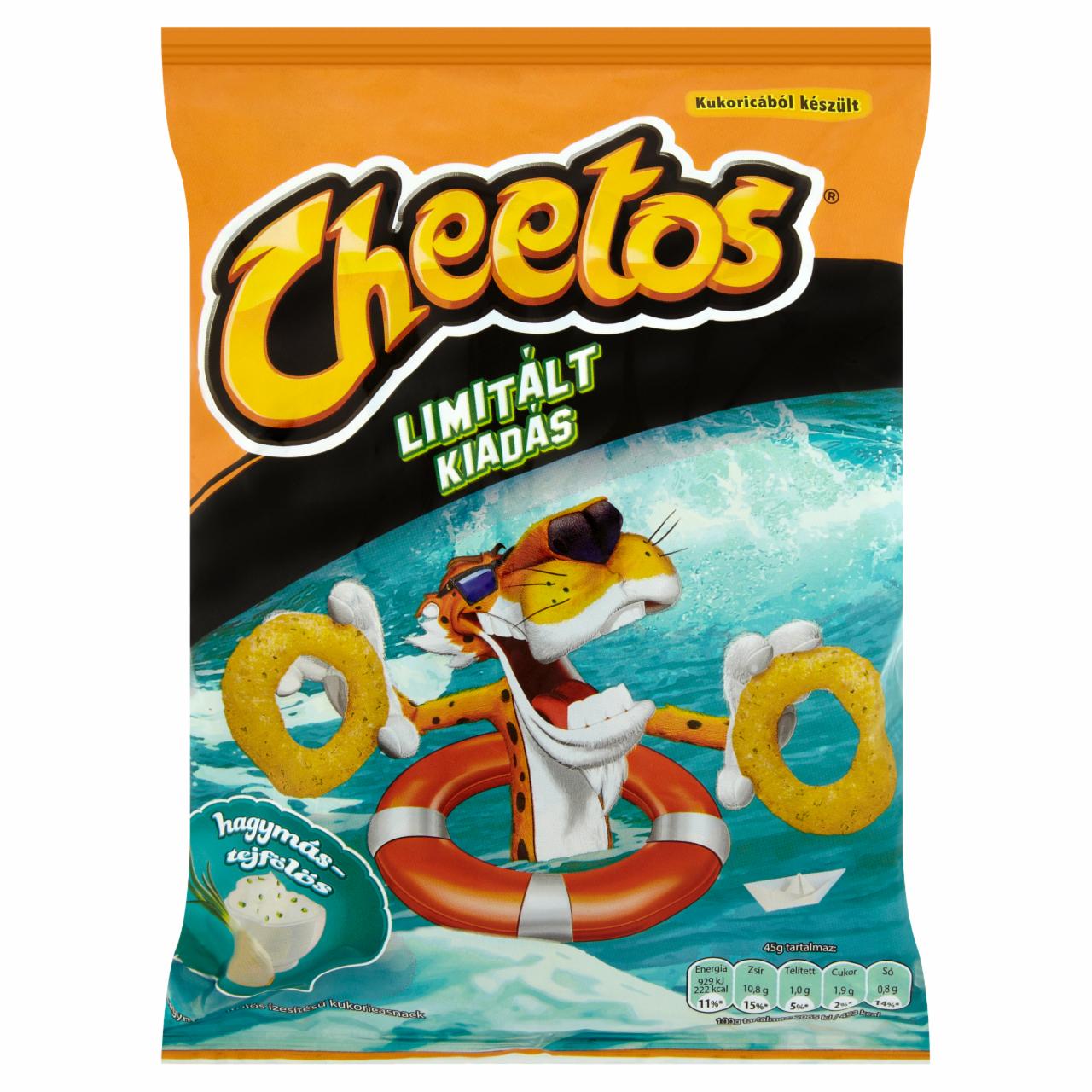 Képek - Cheetos hagymás-tejfölös ízesítésű kukoricasnack 45 g