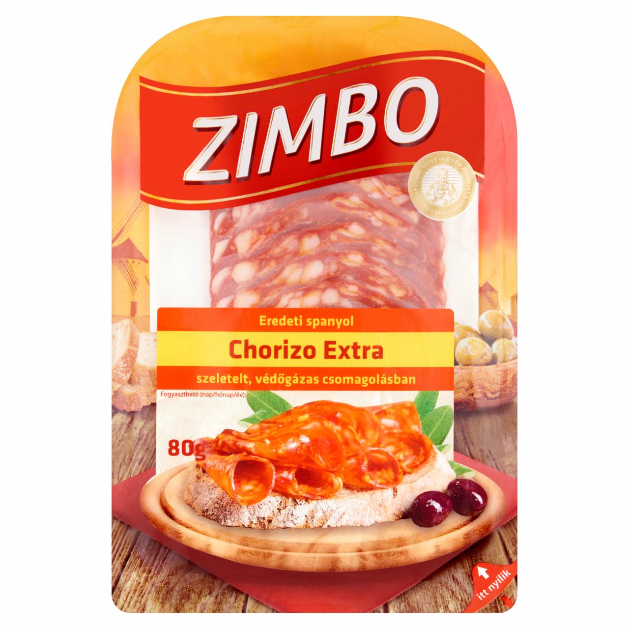 Képek - Zimbo eredeti spanyol szeletelt chorizo extra 80 g