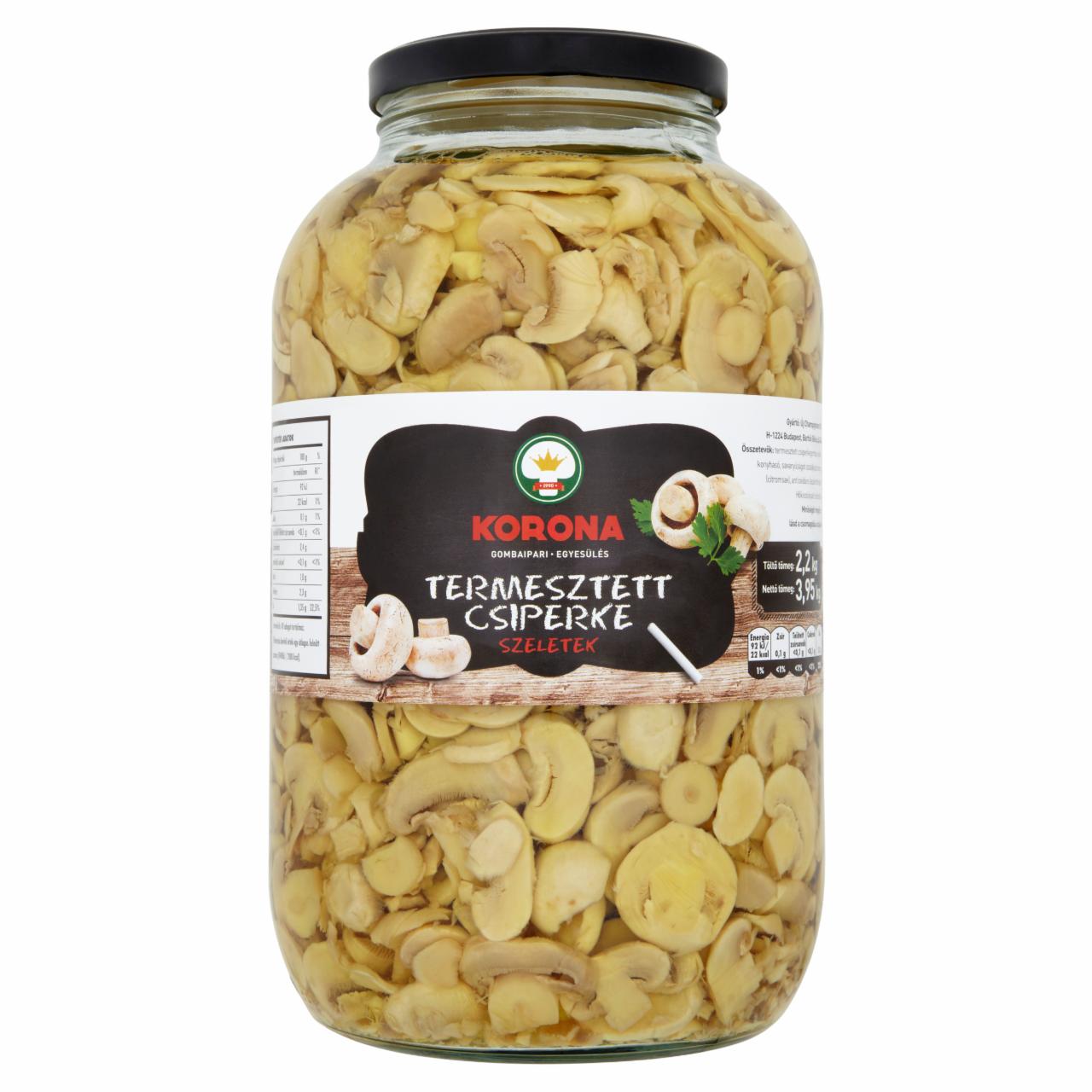 Képek - Korona termesztett csiperke szeletek 3,95 kg