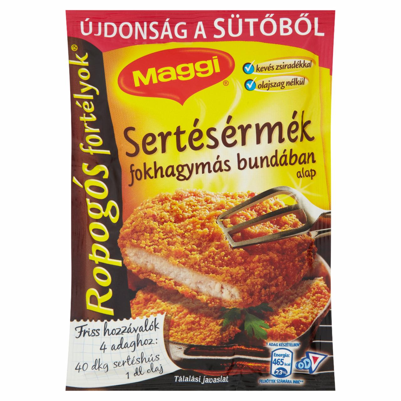 Képek - Maggi Ropogós Fortélyok sertésérmék fokhagymás bundában alap 80 g