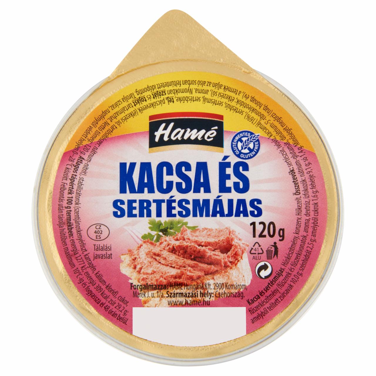 Képek - Hamé kacsa és sertésmájas 120 g