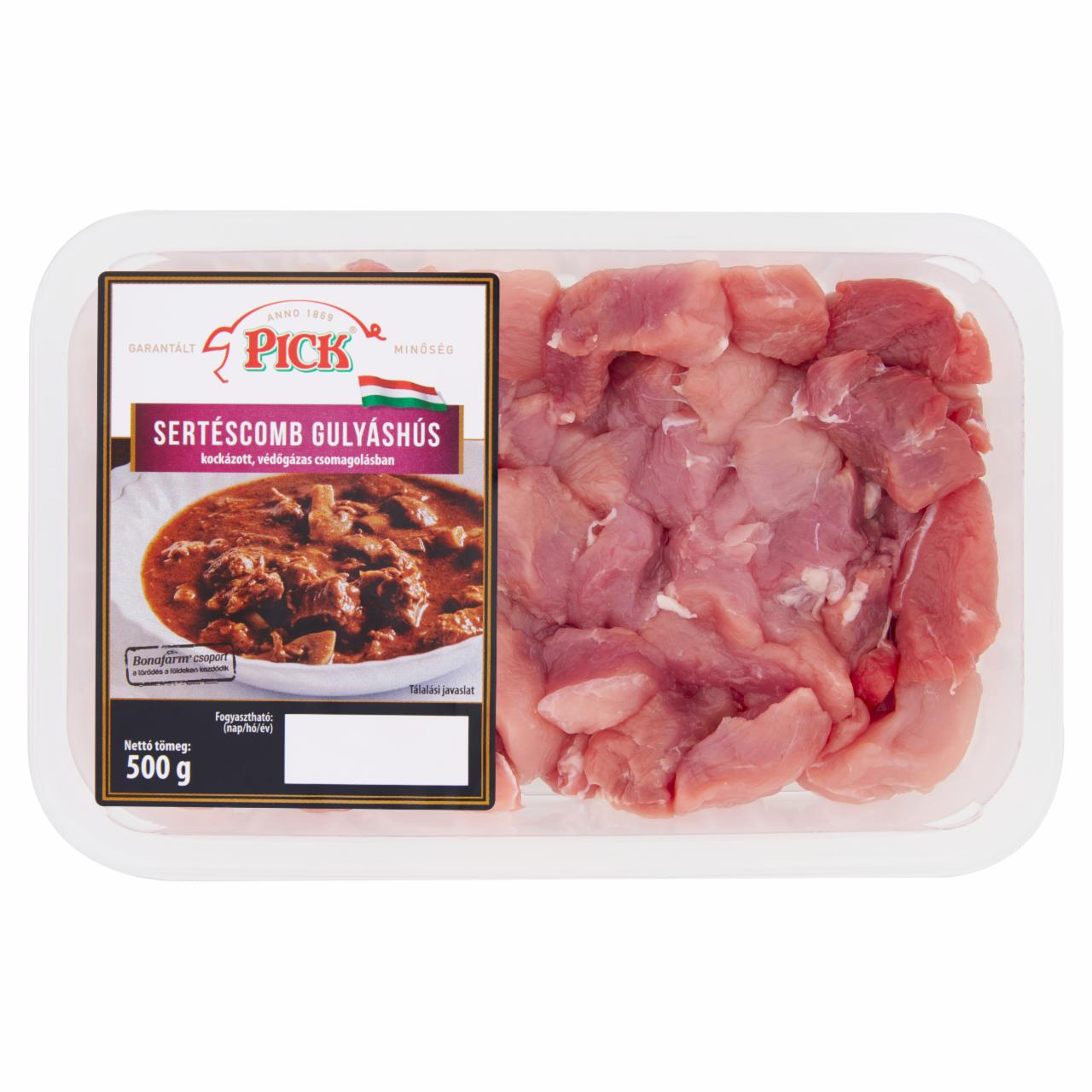 Képek - PICK Kockázott sertéscomb gulyáshús 500 g