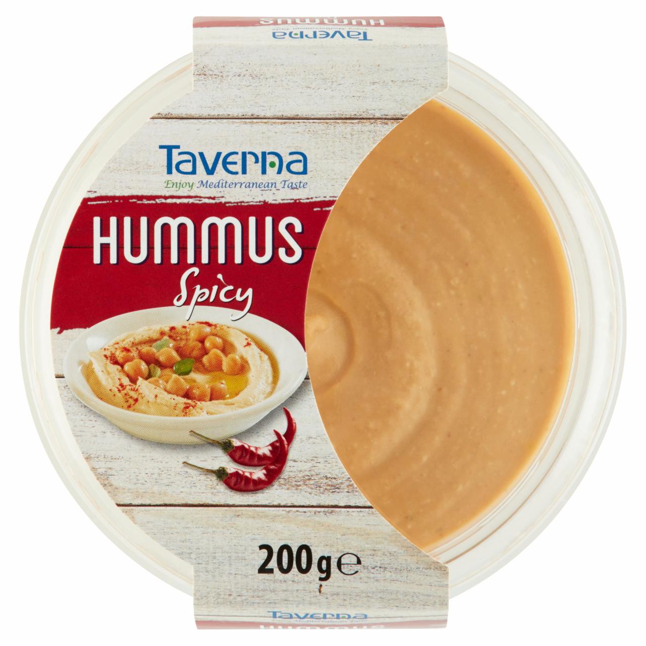 Képek - Taverna Spicy Hummus fűszeres csicseriborsó krém 200 g