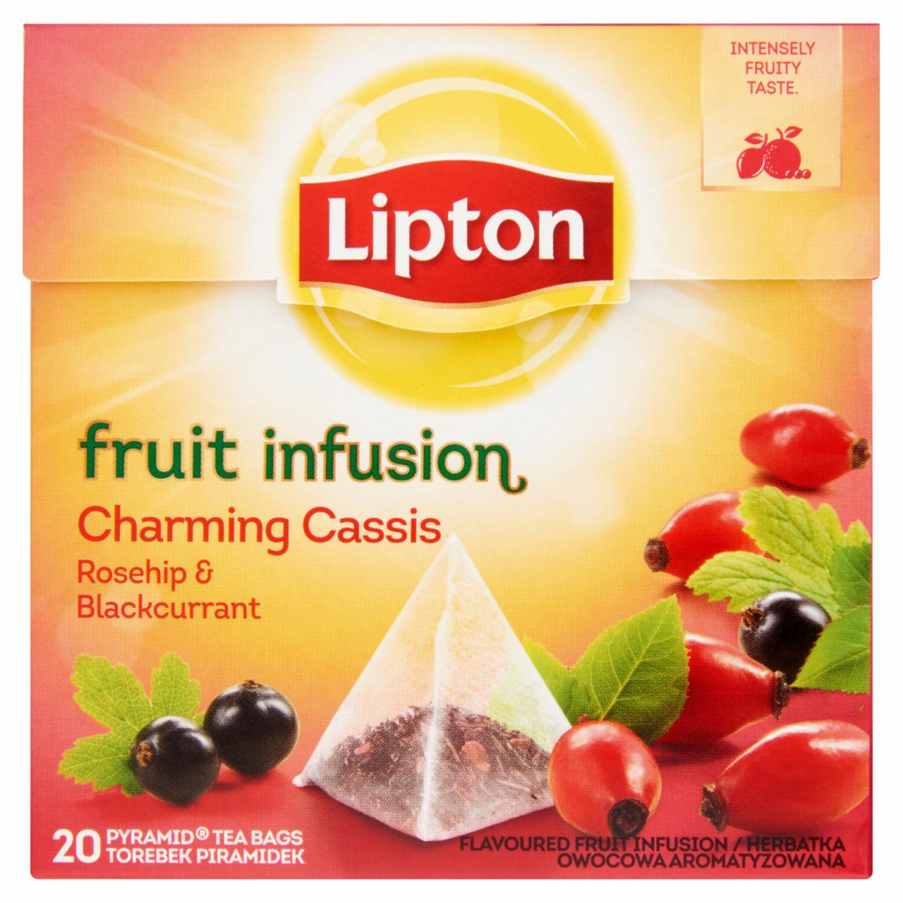 Képek - Lipton feketeribizli gyümölcstea 20 piramis filter