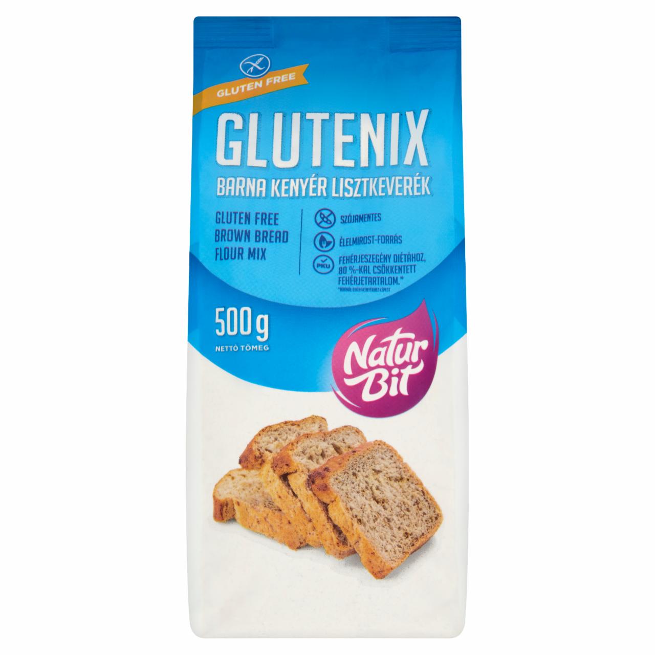Képek - Naturbit Glutenix barna kenyér lisztkeverék 500 g