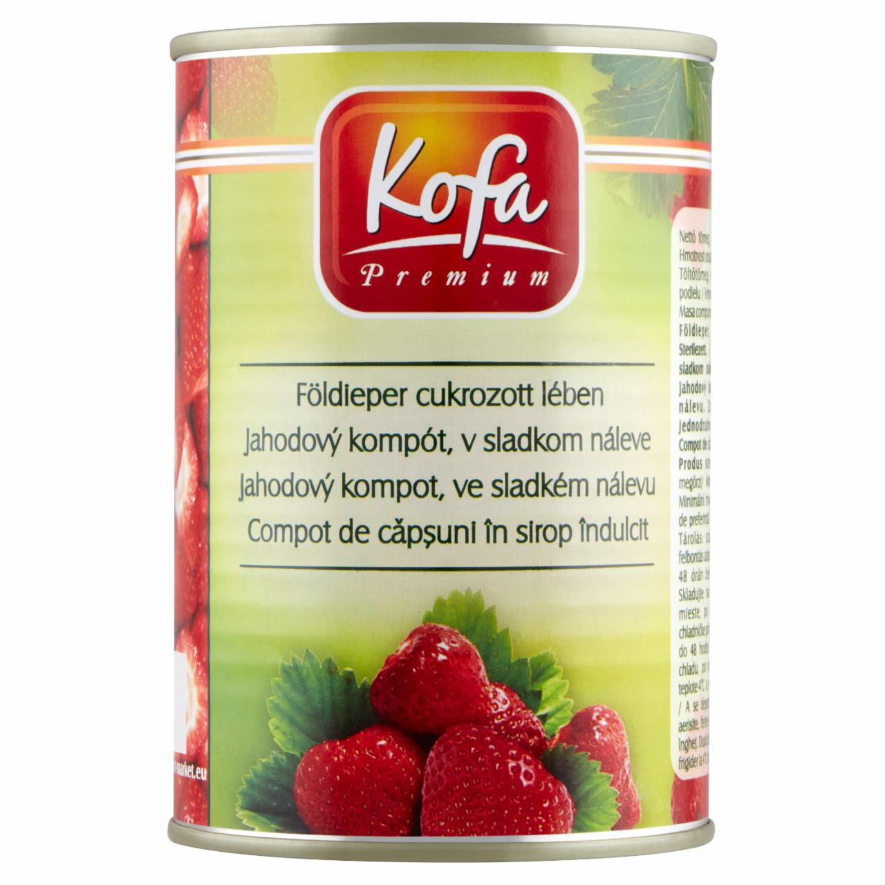 Képek - Kofa Premium földieper cukrozott lében 410 g