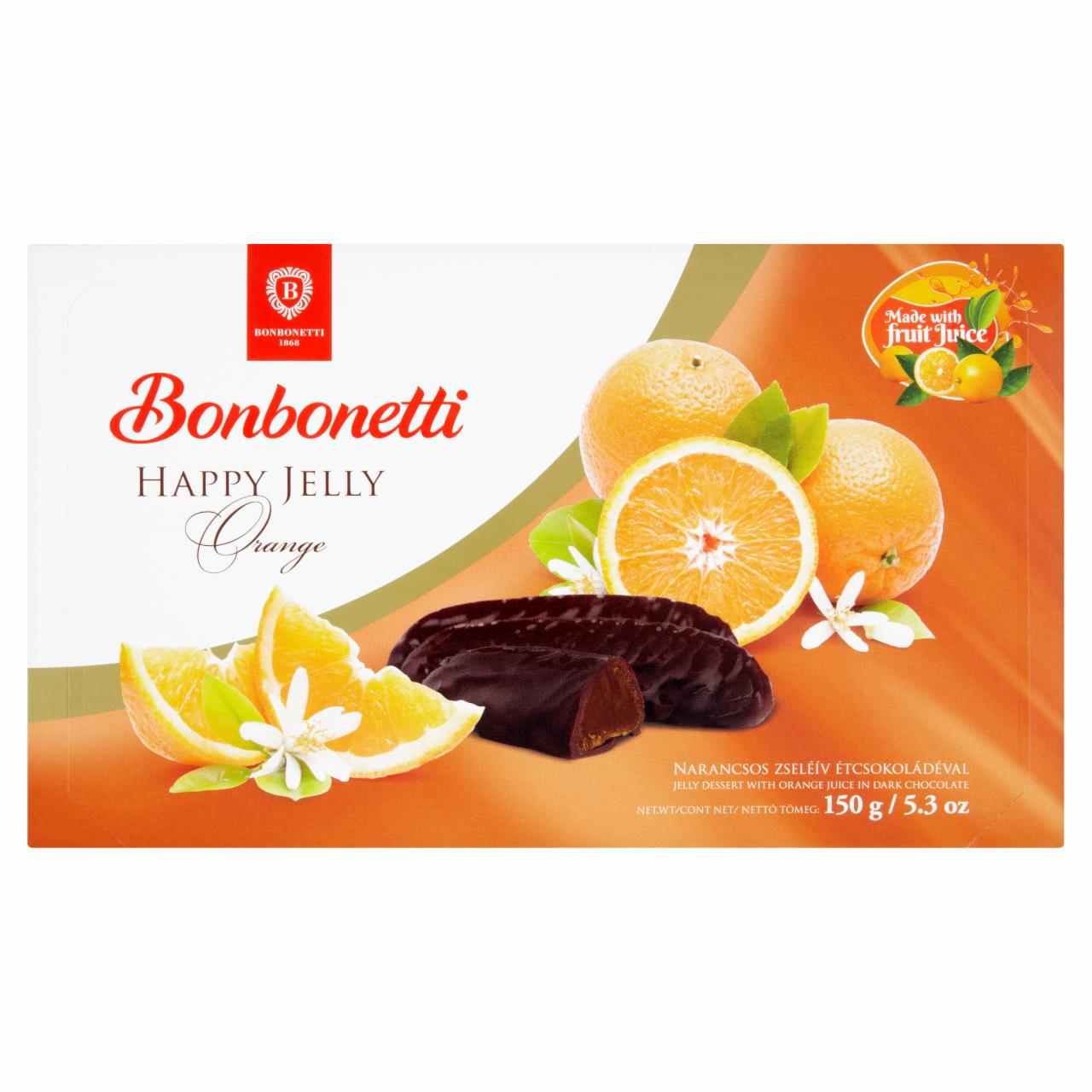 Képek - Bonbobetti Happy Jelly narancsos zseléív étcsokoládéval 150 g