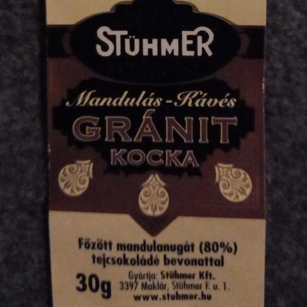 Képek - Mandulás-kávés gránit kocka Stühmer
