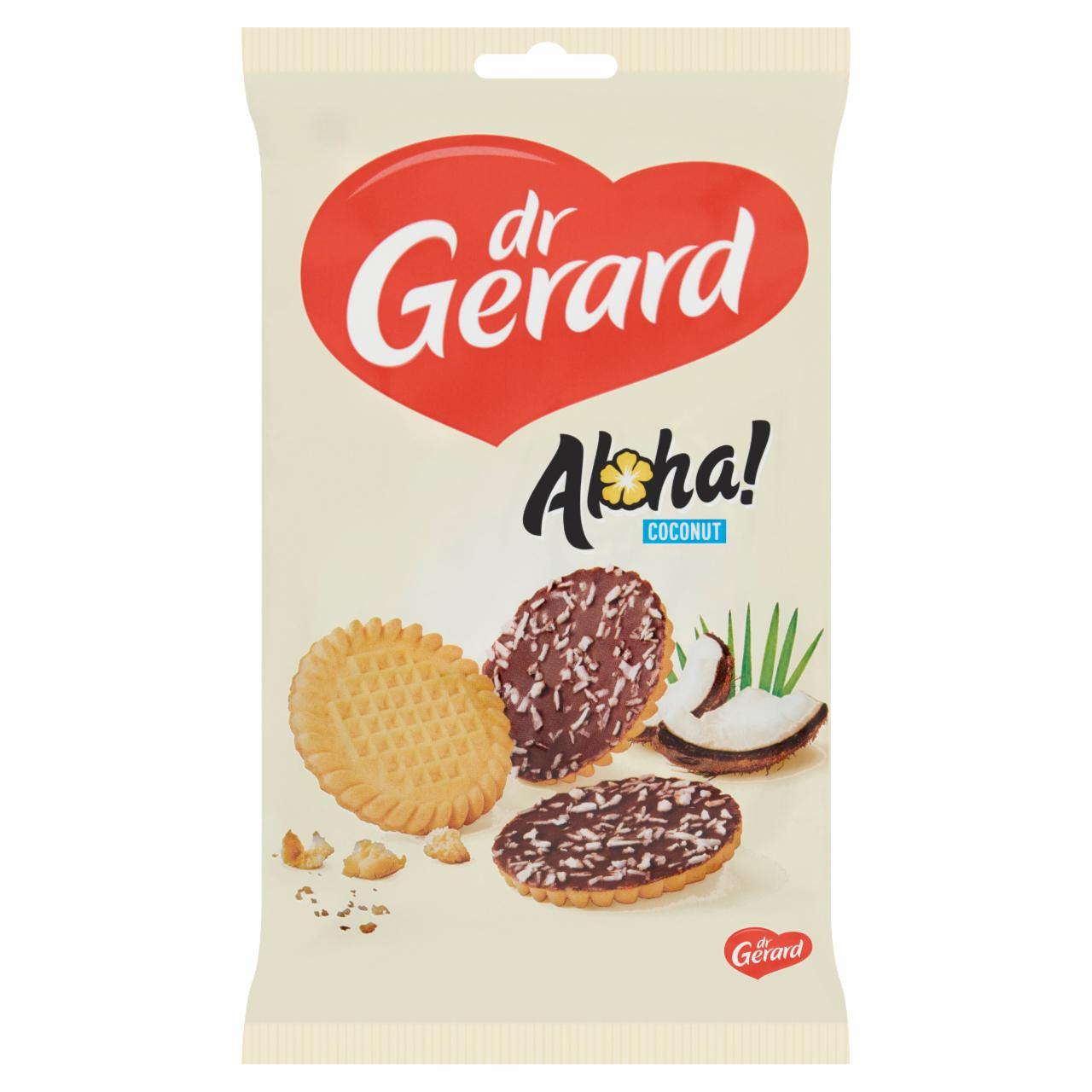 Képek - Dr Gerard Aloha keksz kókuszreszelékkel és kakaós bevonattal 160 g