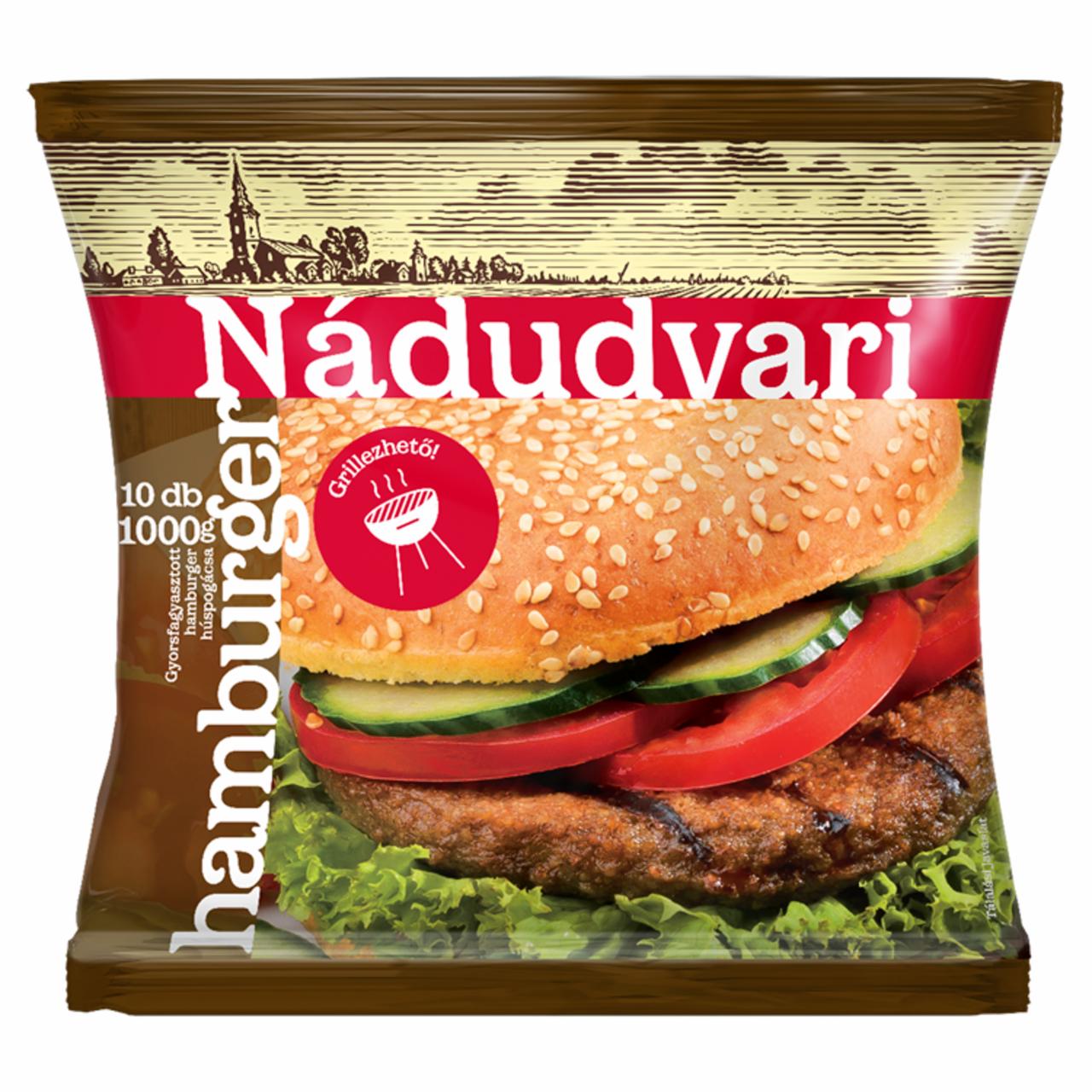 Képek - Nádudvari gyorsfagyasztott hamburger 10 db 1000 g