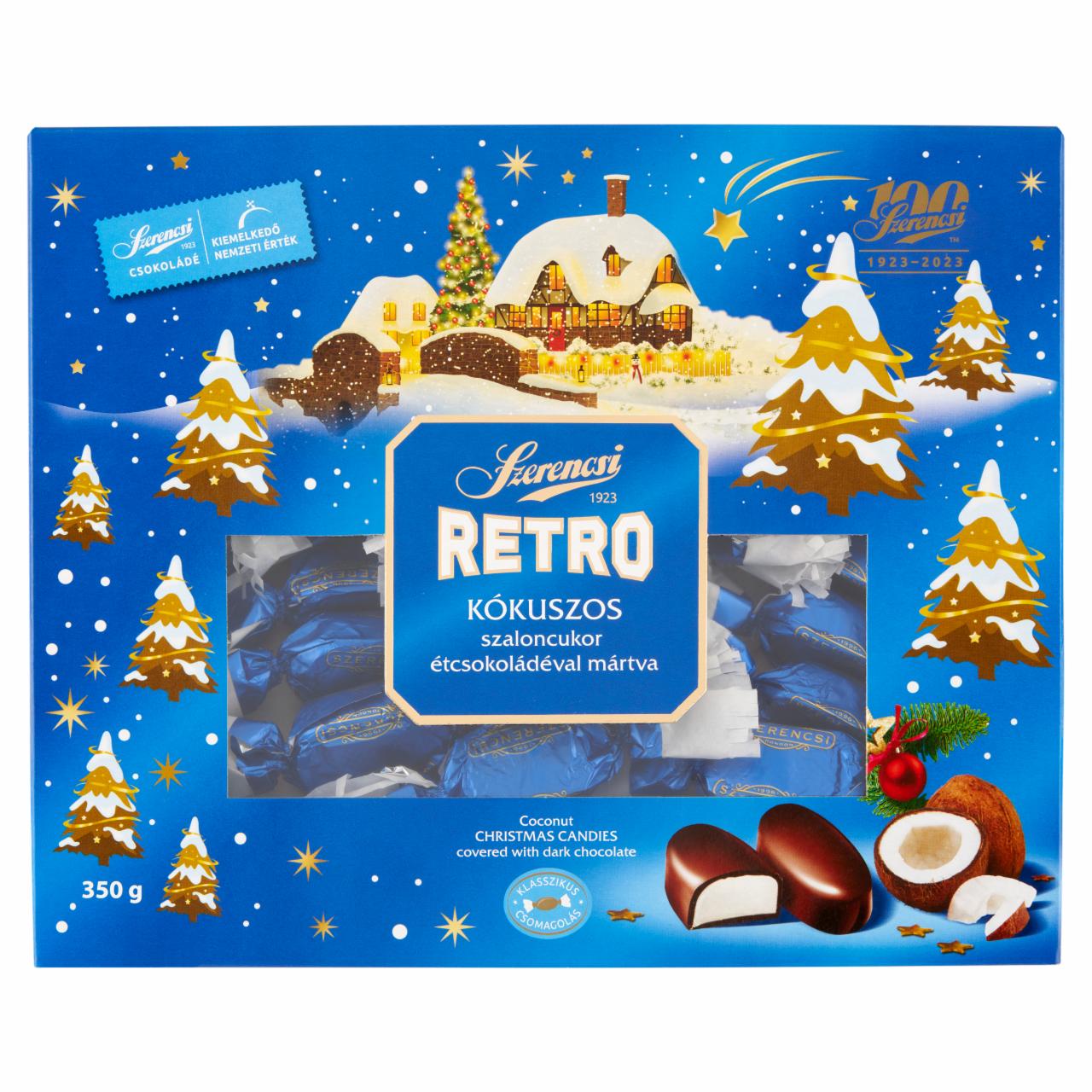 Képek - Szerencsi Retro kókuszos szaloncukor étcsokoládéval mártva 350 g
