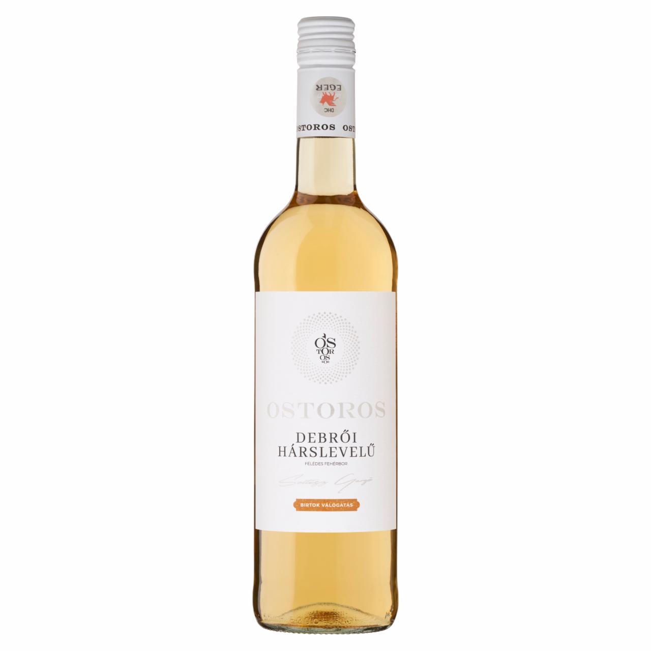 Képek - Ostorosbor Debrői Hárslevelű classicus félédes fehérbor 12% 750 ml