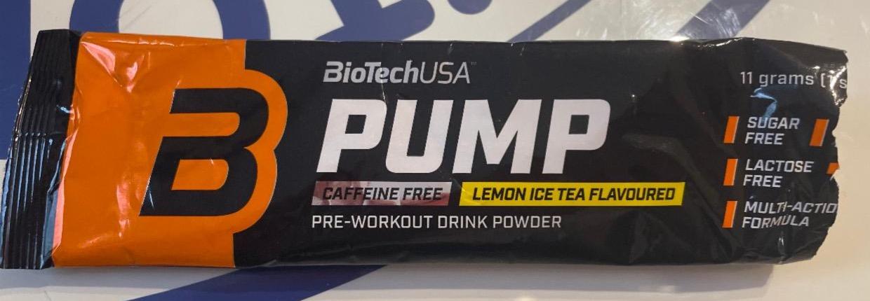Képek - Pump Lemon ice tea flavoured BioTechUSA