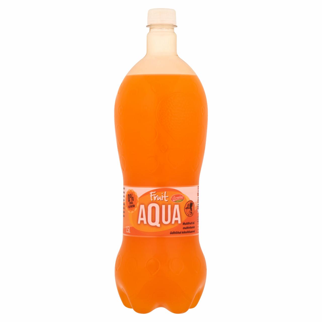 Képek - Everyday Fruit Aqua multifruit ízű multivitamin üdítőital édesítőszerrel 1,5 l