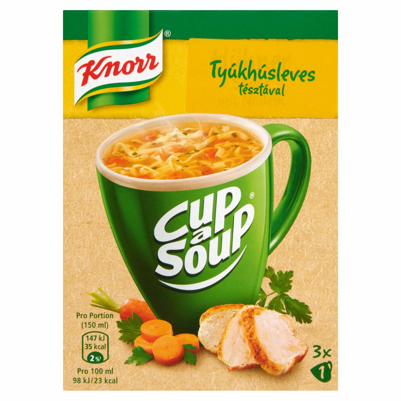 Képek - Knorr Cup a Soup tyúkhúsleves tésztával 3 x 9 g