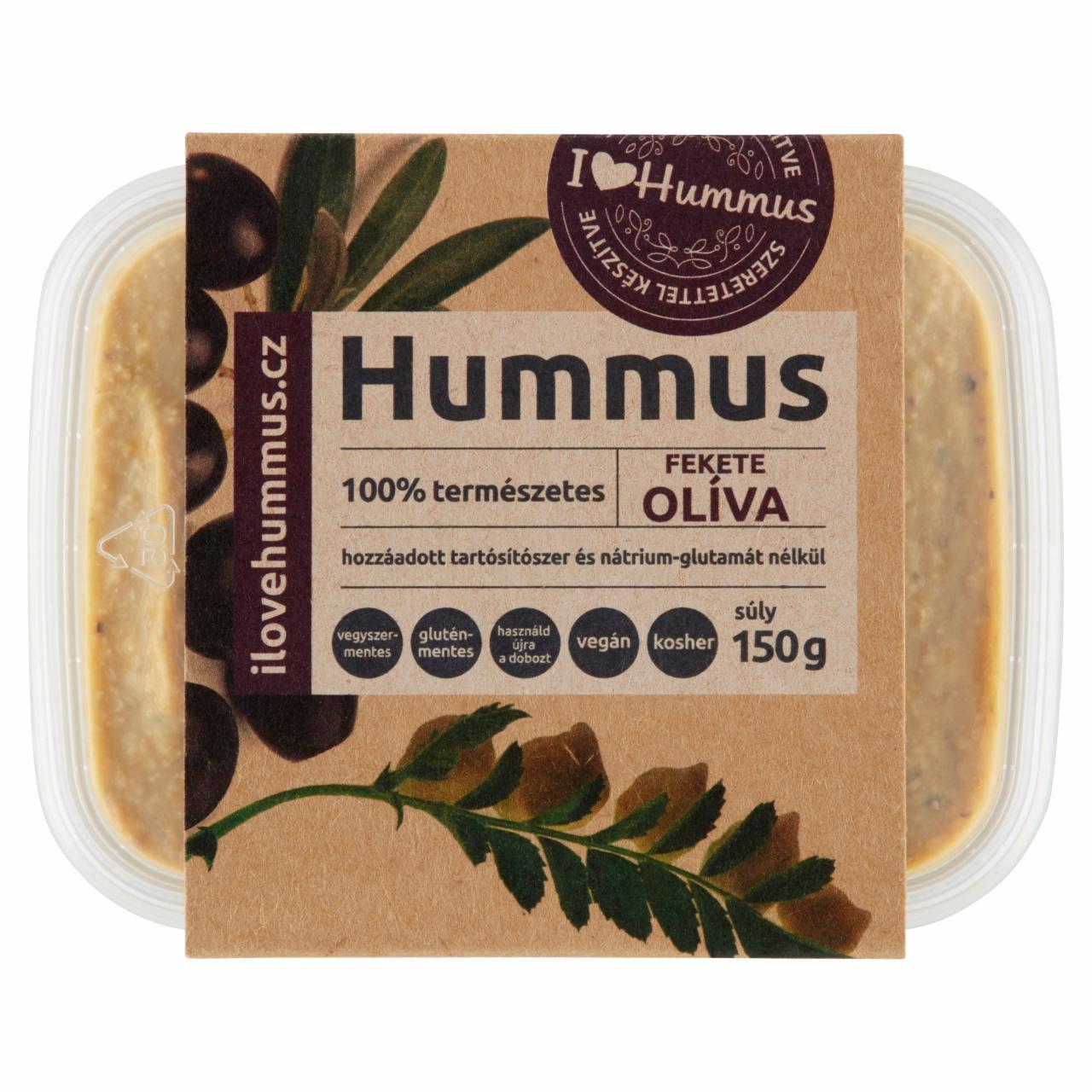 Képek - I love Hummus - hummusz fekete olíva 150 g