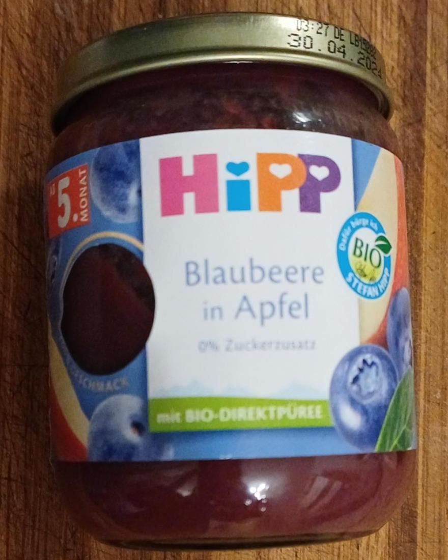 Képek - HiPP bio gyümölcskészítmény alma áfonyával bébidesszert 5 hónapos kortól 160 g