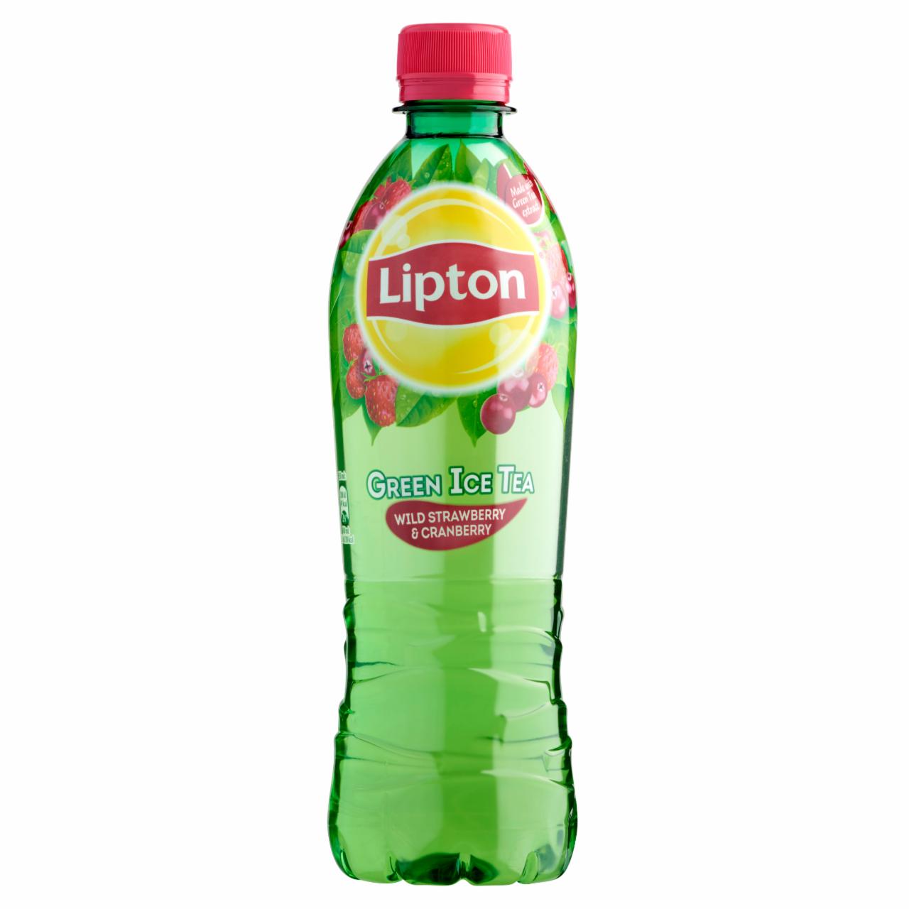 Képek - Lipton Green Ice Tea erdei szamóca ízű szénsavmentes üdítőital cukorral és édesítőszerrel 500 ml