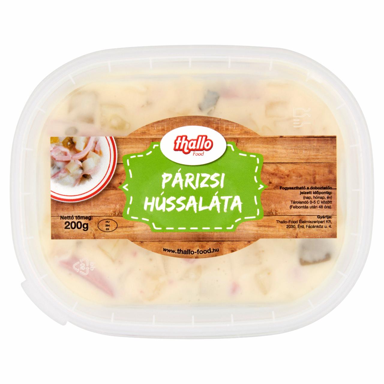 Képek - Thallo Food párizsi hússaláta 200 g