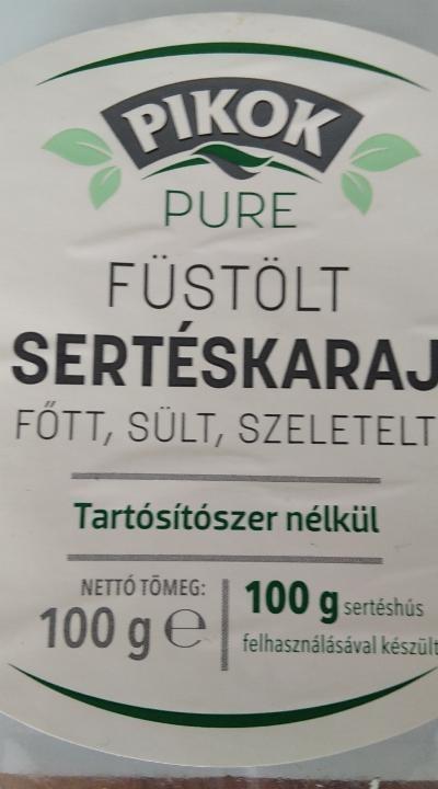 Képek - Pure füstölt sertéskaraj főtt, sült, szeletelt Pikok