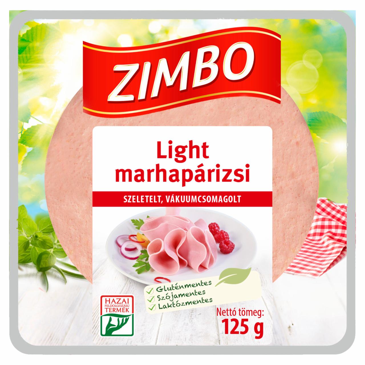 Képek - Zimbo Light szeletelt marhapárizsi 125 g