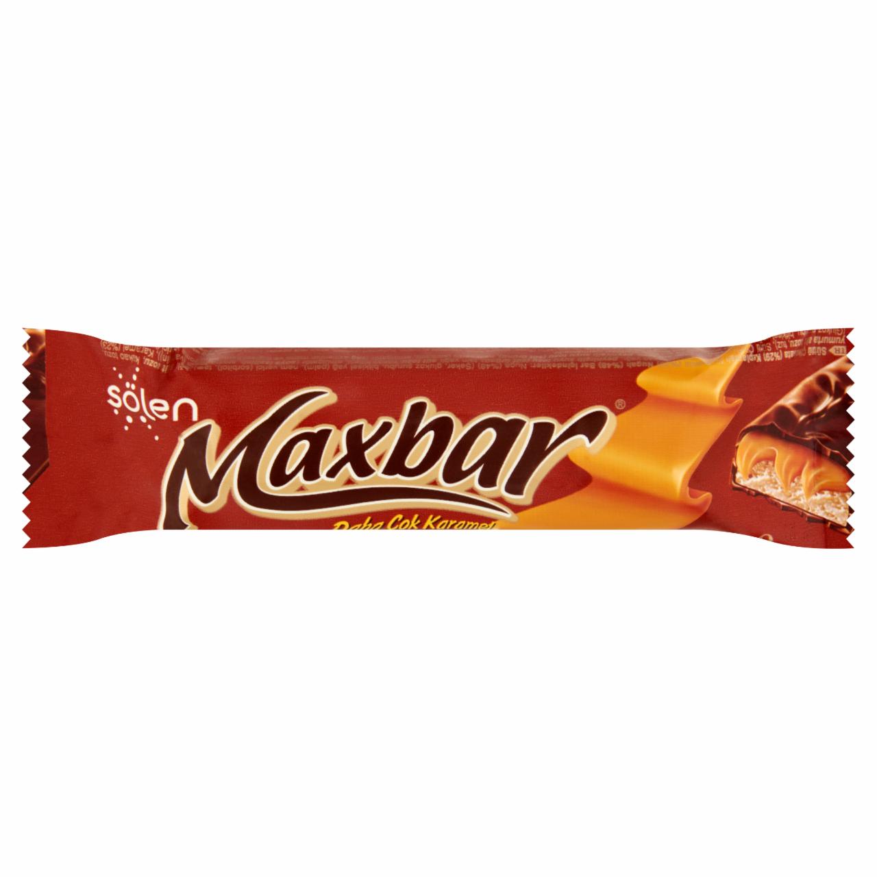 Képek - Sölen Maxbar tejcsokoládéval bevont szelet karamellával és kakaós krémmel 40 g