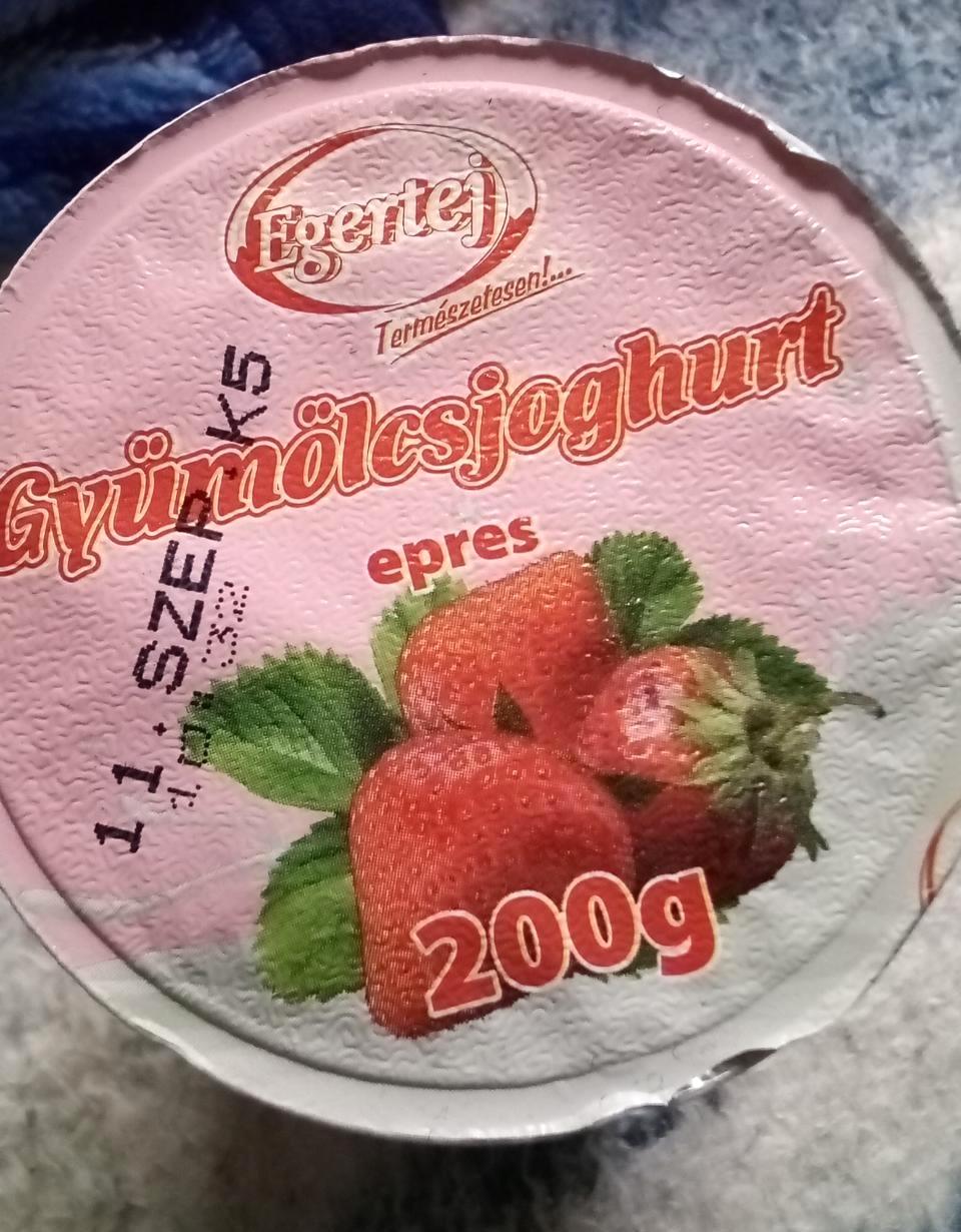 Képek - Gyümölcsjoghurt epres Egertej