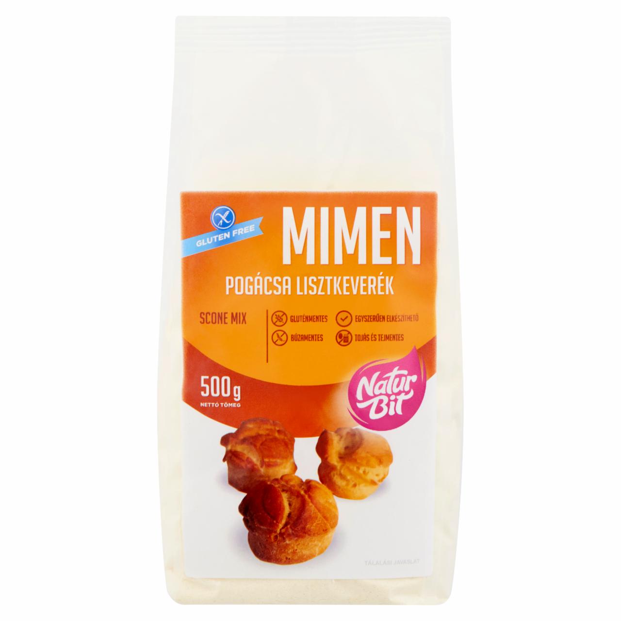 Képek - Naturbit Mimen gluténmentes pogácsa lisztkeverék 500 g