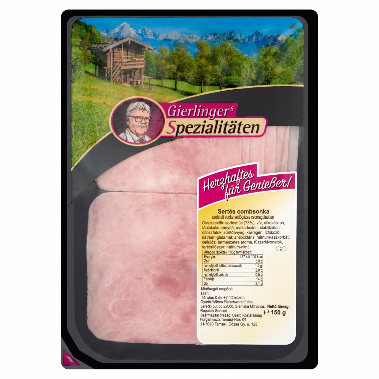 Képek - Gierlinger's szeletelt sertés combsonka 150 g