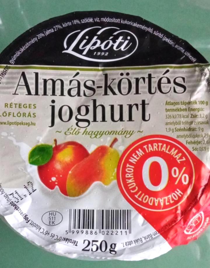 Képek - Almás-körtés joghurt Lipóti