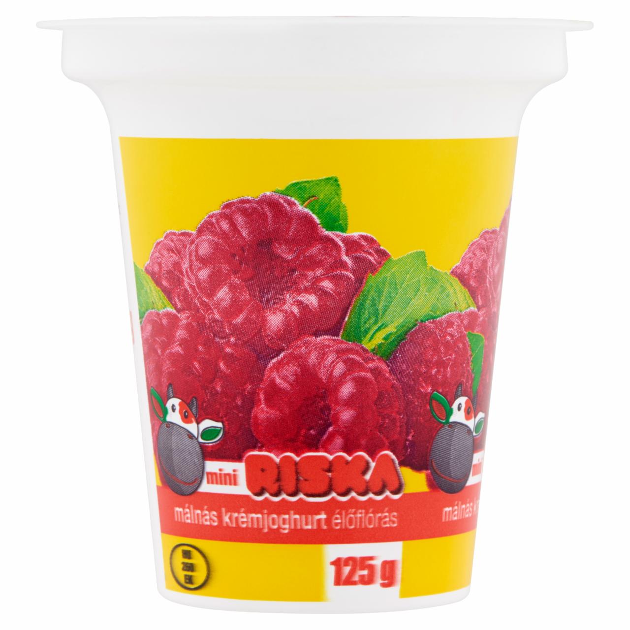 Képek - Riska mini málnás élőflórás krémjoghurt 125 g