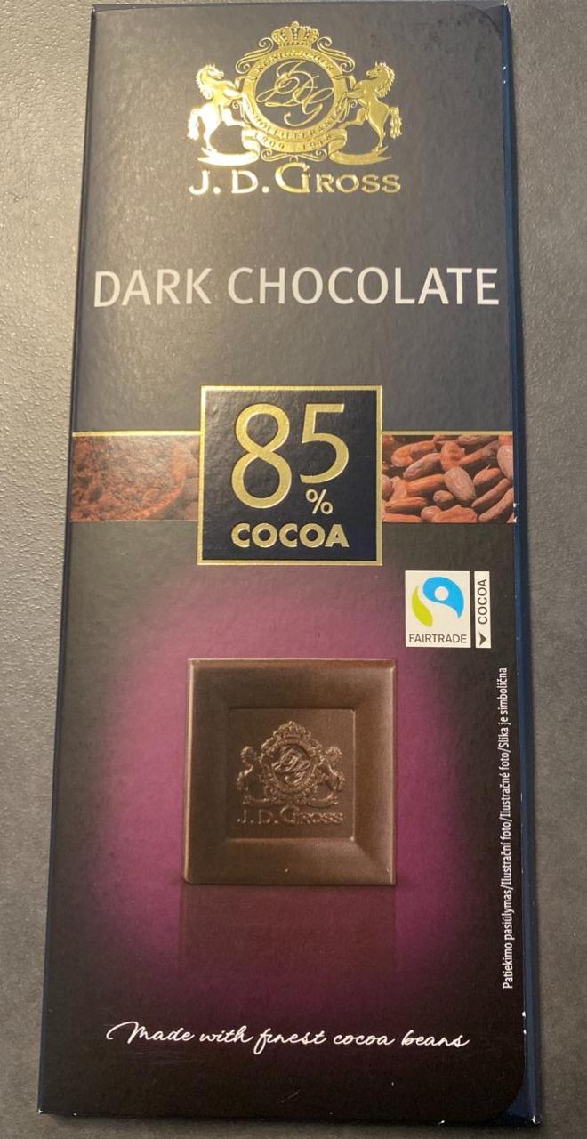 Képek - Dark chocolate 85% cocoa J. D. Gross